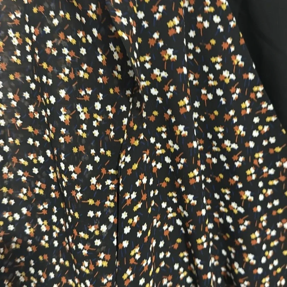 Madewell Black and White Floral Mini Dress - Picture 4 of 9